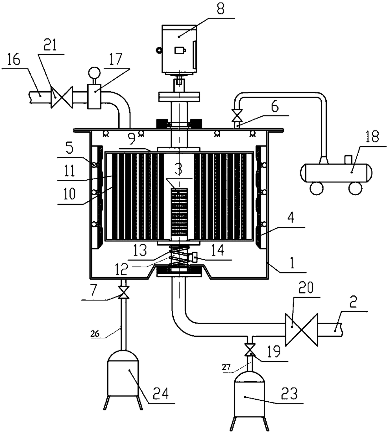 Device used for collecting dust fog, and method thereof