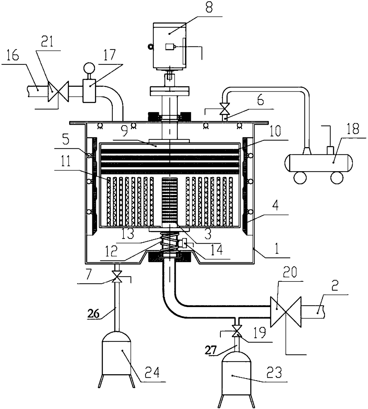 Device used for collecting dust fog, and method thereof