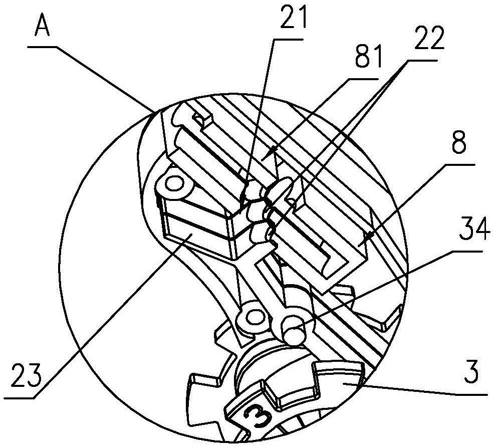 Thread push pipe popup mechanism of automatic elastic thread ligation device