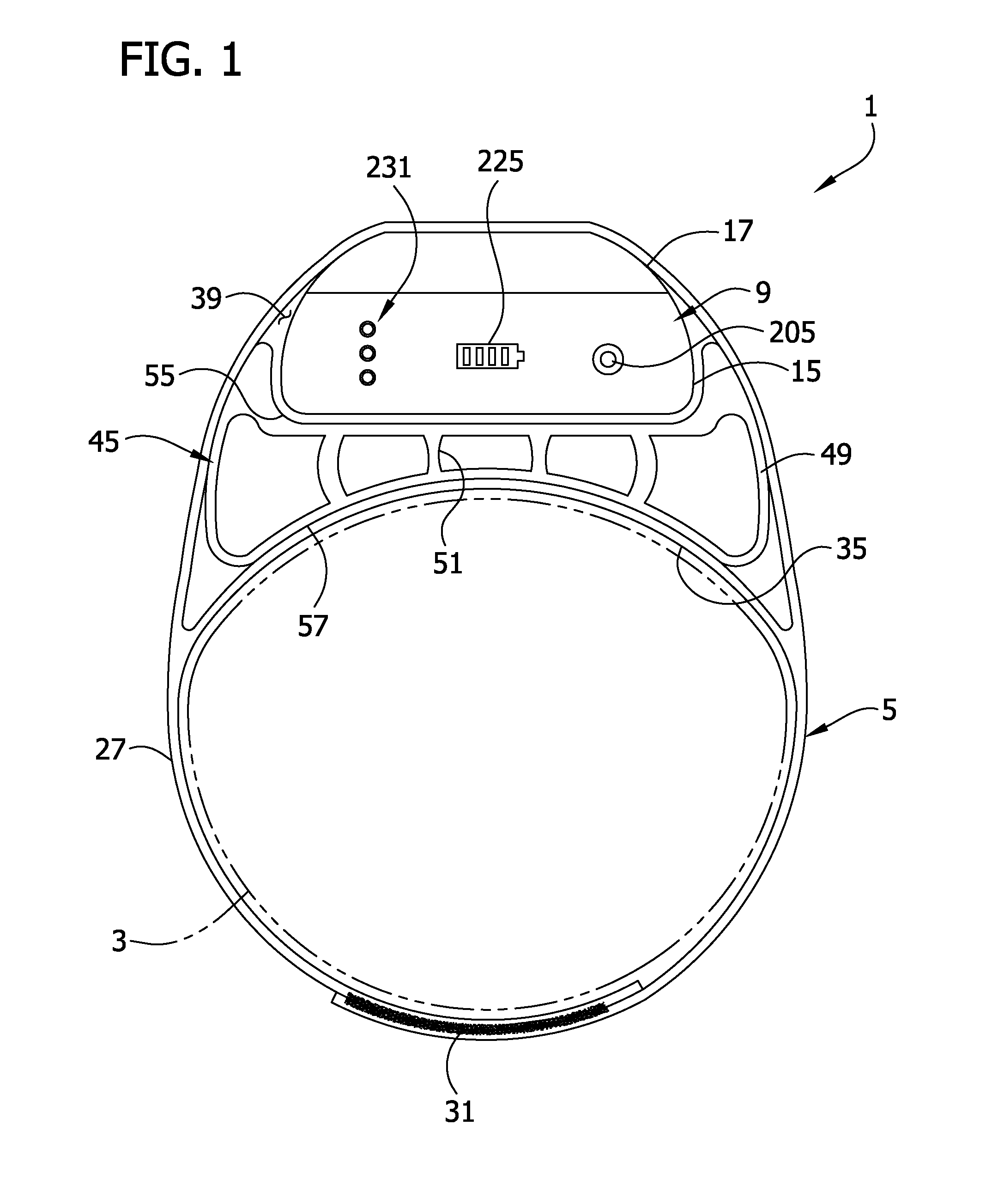 Disposable band for a compression device