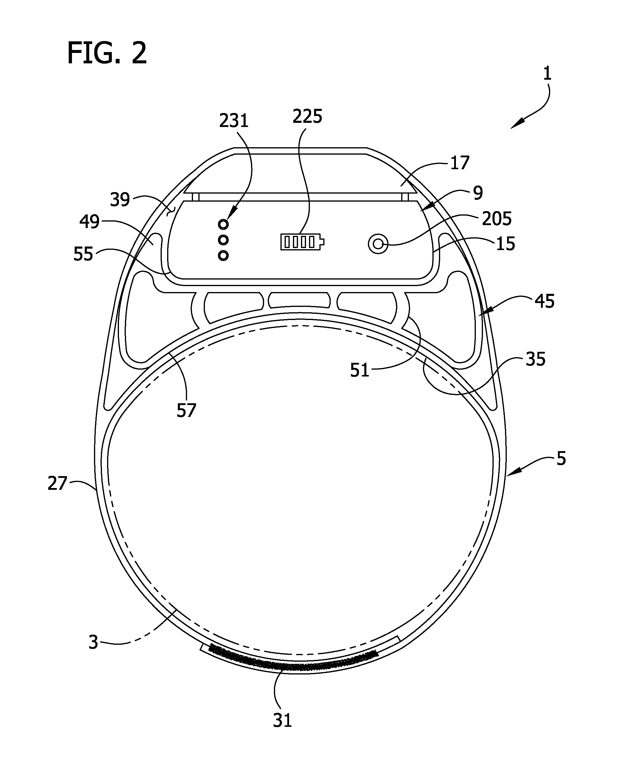 Disposable band for a compression device