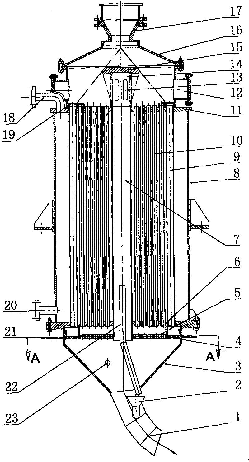 High-temperature slag economizer