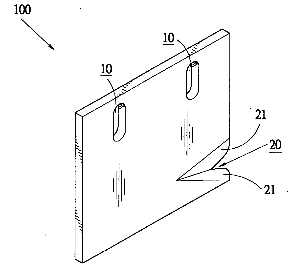 Plastic film sealing blade
