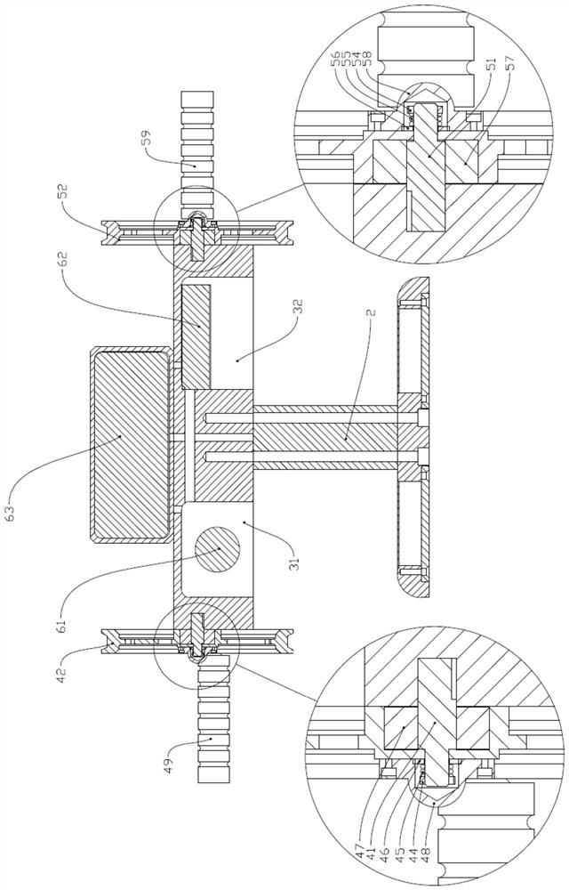 Coaxial left and right brain coordination training toy and manufacturing method thereof