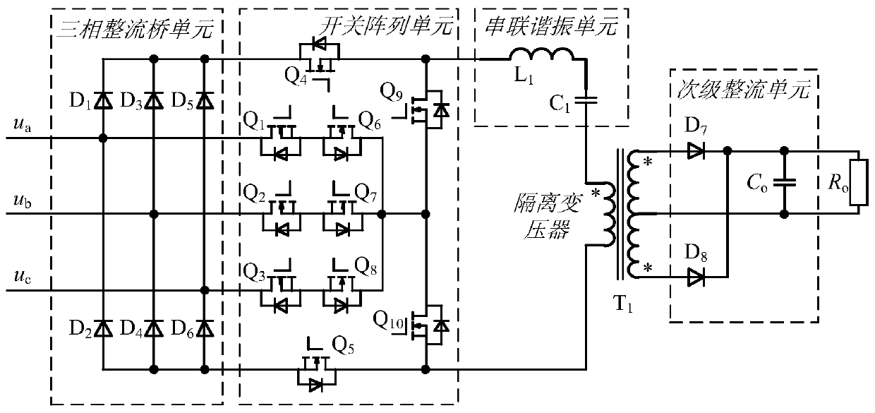 A three-phase isolated step-down PFC rectifier control method