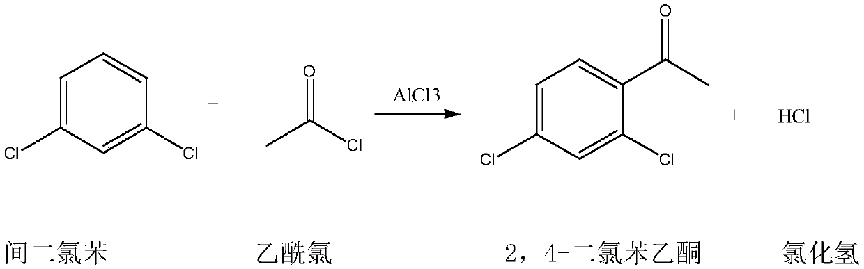 Synthetic method of 2,4-dichloroacetophenone