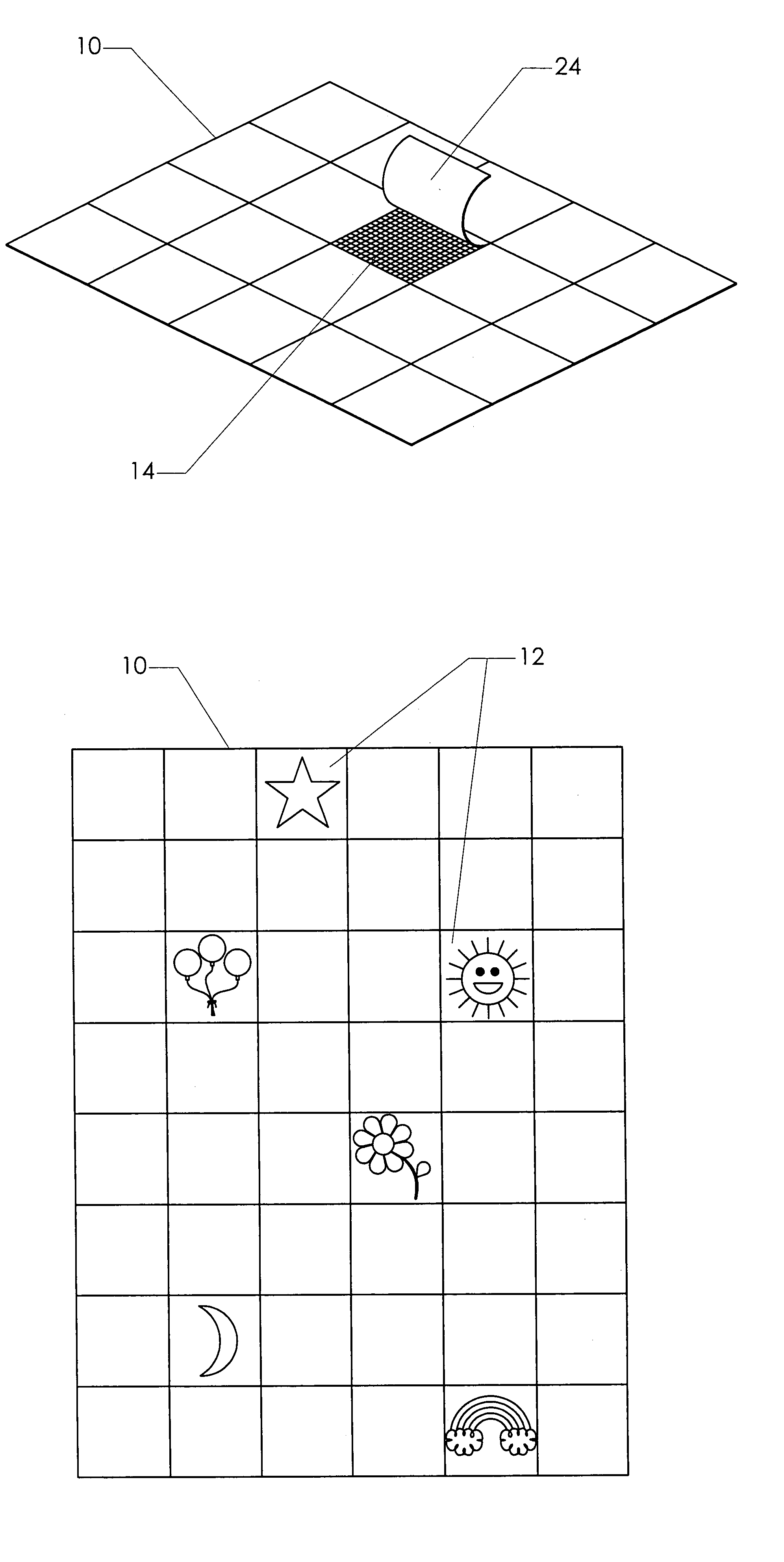 Thermally-adaptive comforter with aesthetic design variability