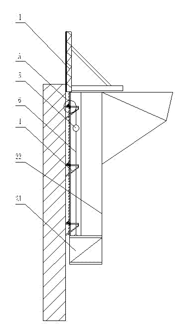 Creeping formwork platform