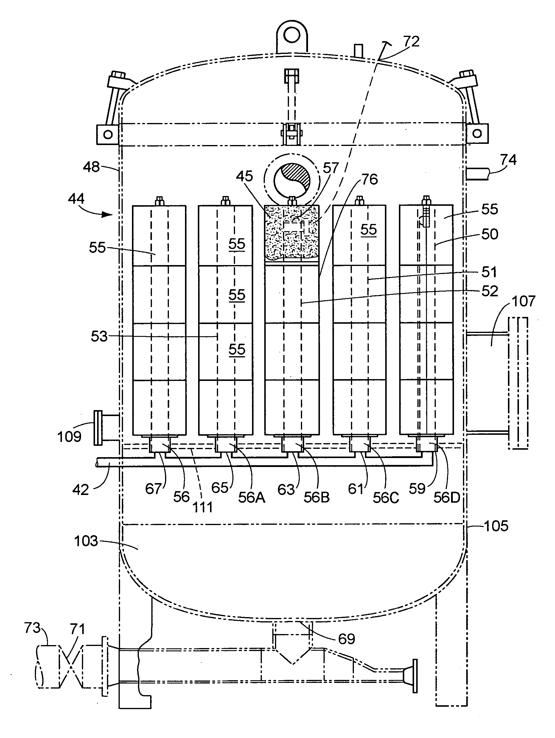 Method for removing oil from water coalescing in a polymer particle/fiber media