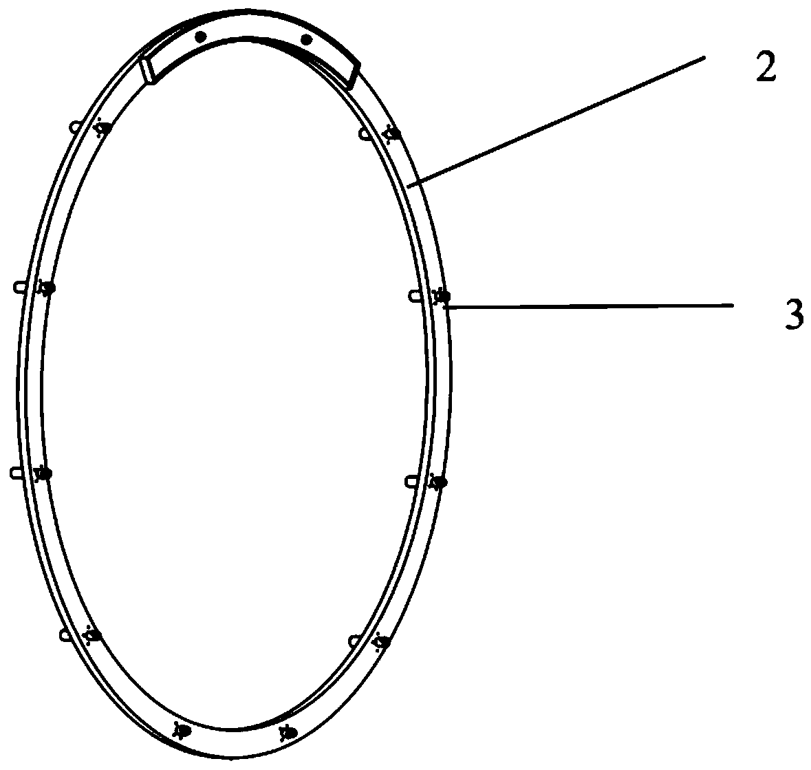 Automatic positioning clamping device and assembly method of steel arch frame