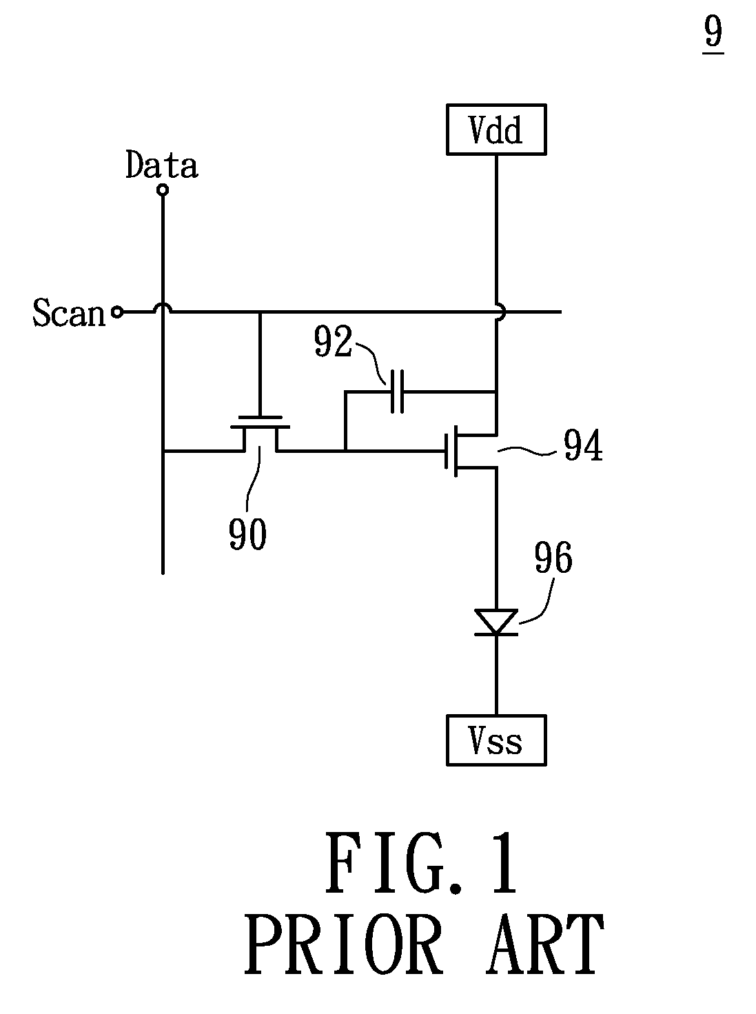 Display device and light adjusting method thereof