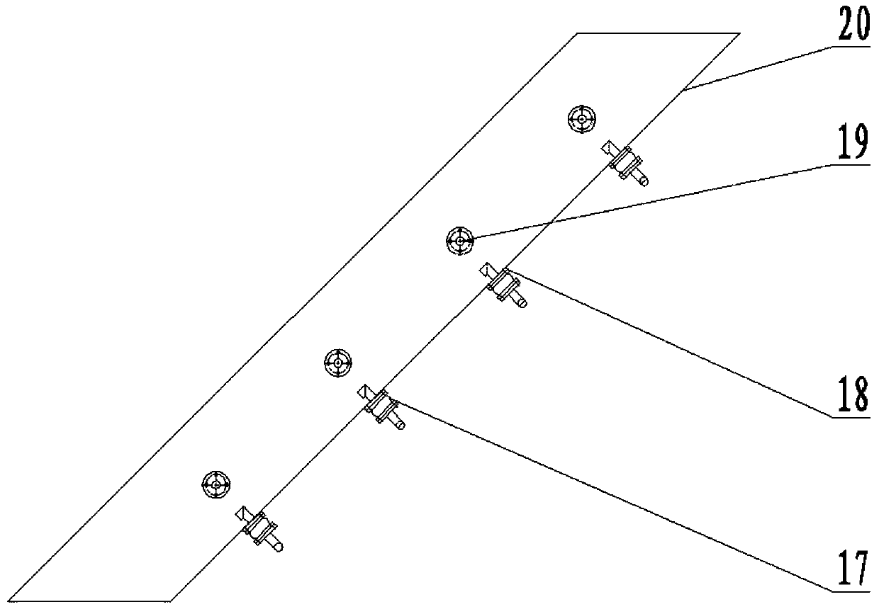 A blocking removal device for preventing and controlling the blockage of an inclined chute and a method of using the same