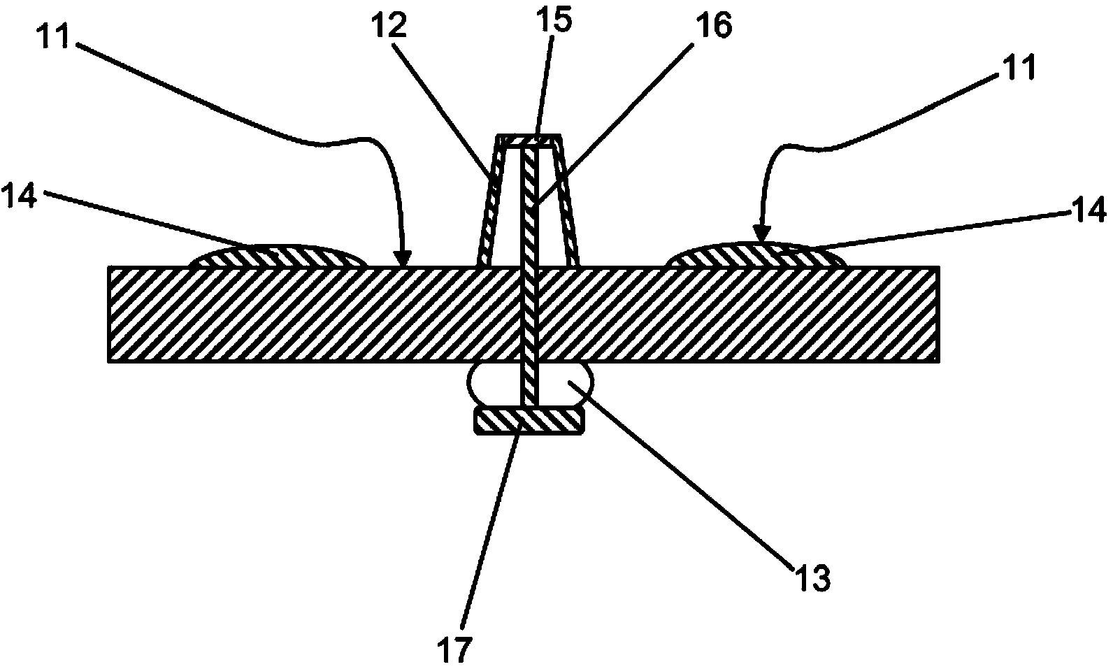 Device and method for the in-situ production of articulating spacers