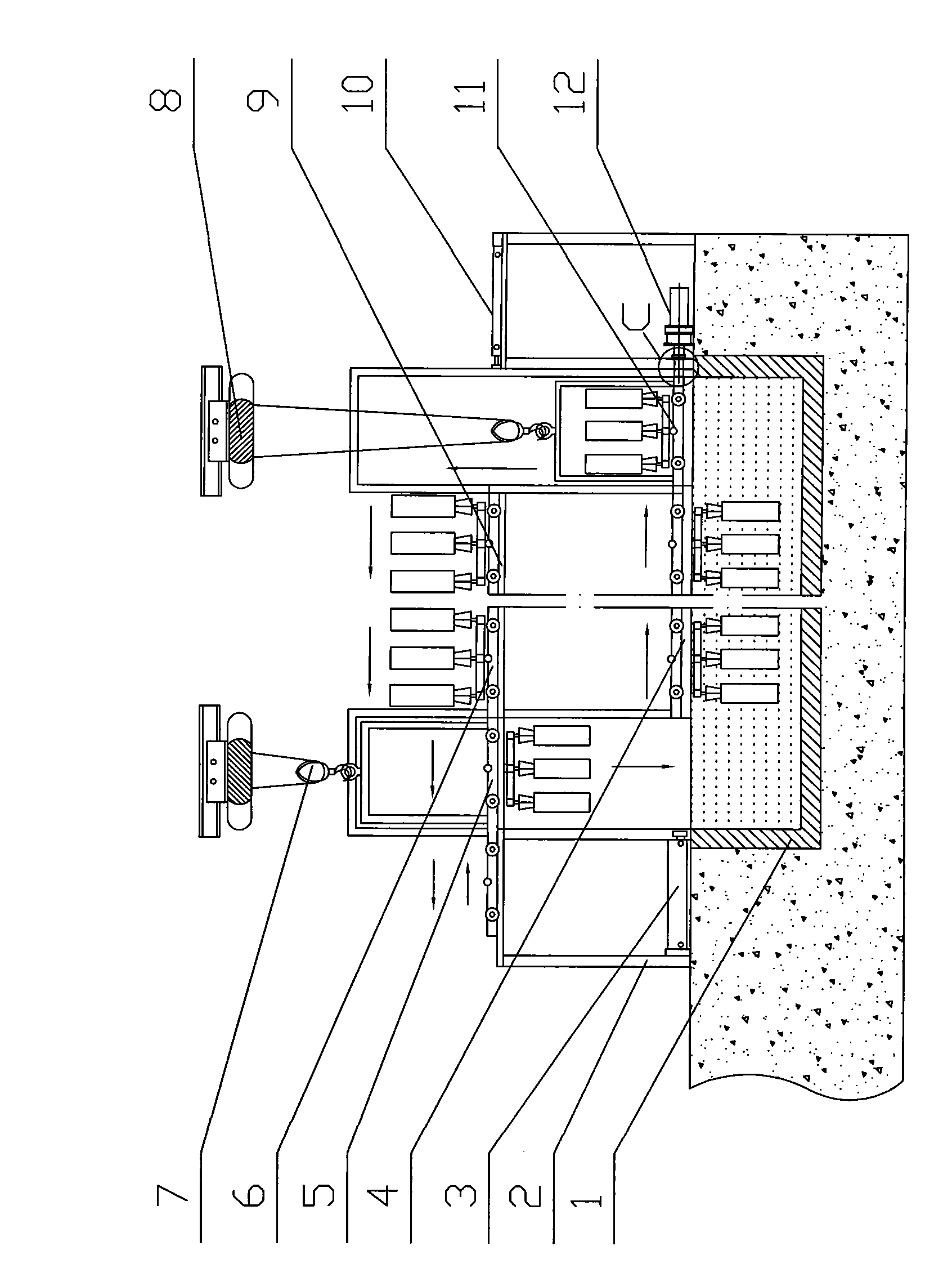 Investment casting shell making vulcanizing and drying production line