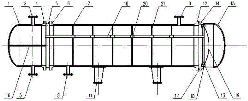 Self-supporting type tube bundle heat exchanger