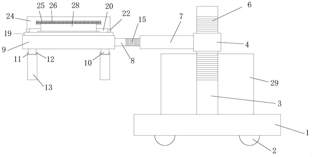 Nursing device for gynecological tumor chemotherapy treatment