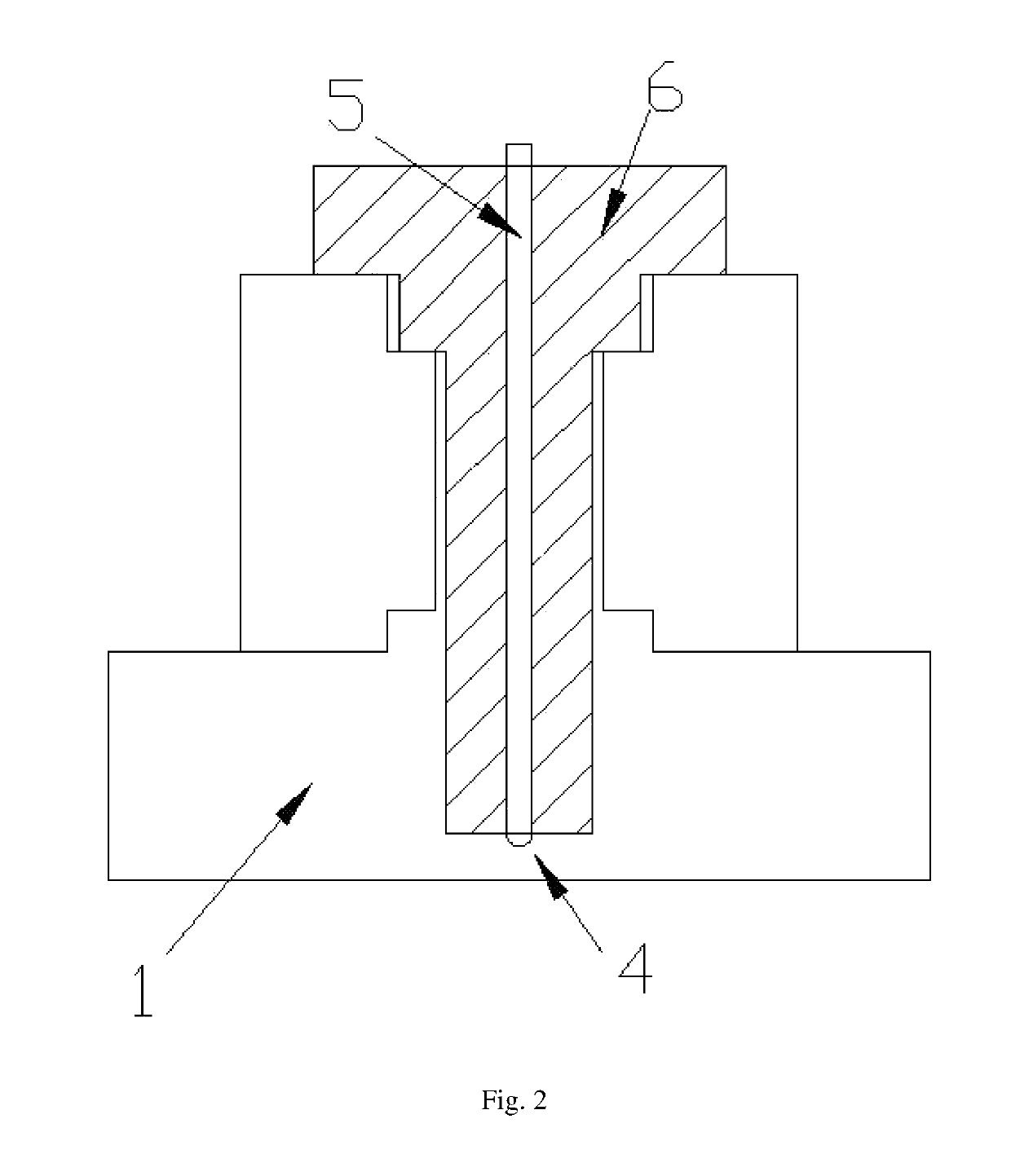 Hollow forging process for main shaft of large wind turbine generator