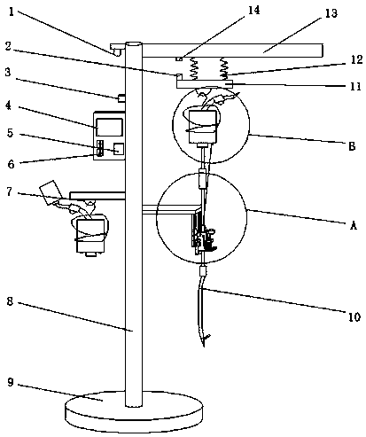 Safe infusion device with alarm