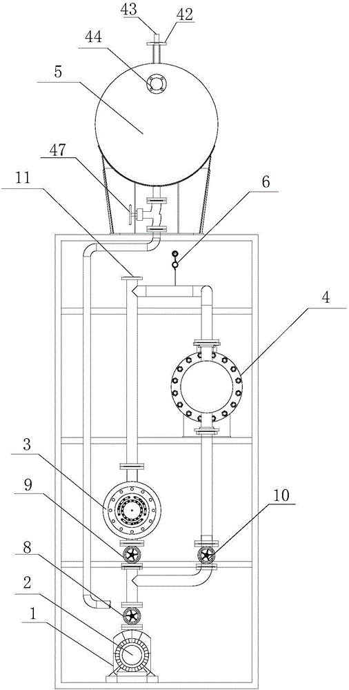 A heat conduction oil heating device with a cooler