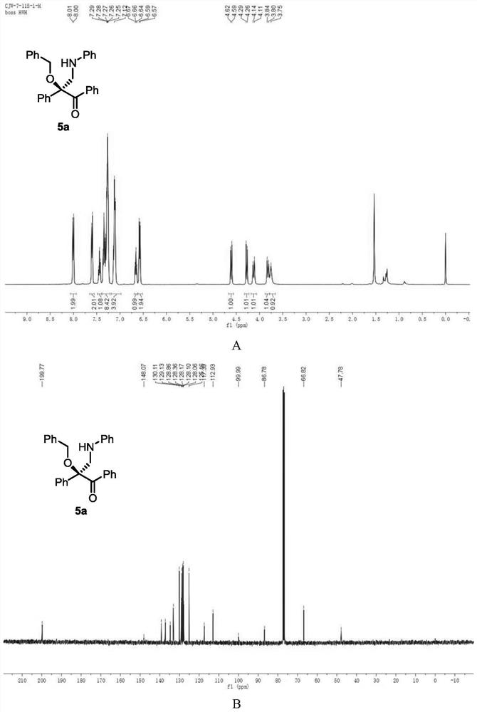 A chiral α-quaternary carbon-α-hydroxyl-β-amino ketone derivative and its synthesis method