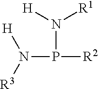 Reaction methods for producing nitrogenous phosphoryl compounds that are in situ fluid compositions