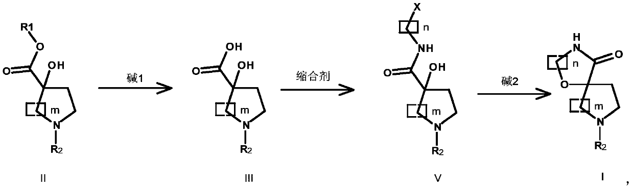 Preparation method of oxazaspiro compound