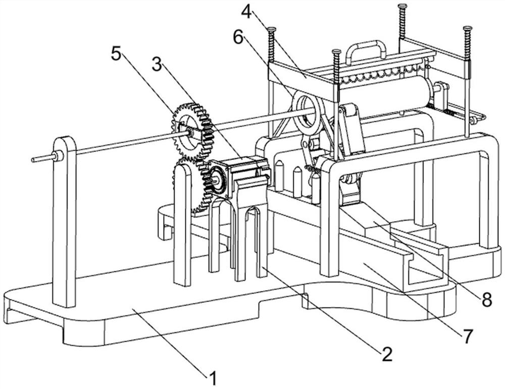 Equipment used for spraying paint film on frosted wood stair stand column