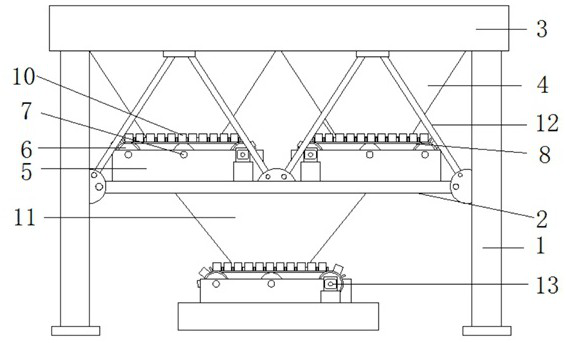 Anti-abrasion batching machine for building