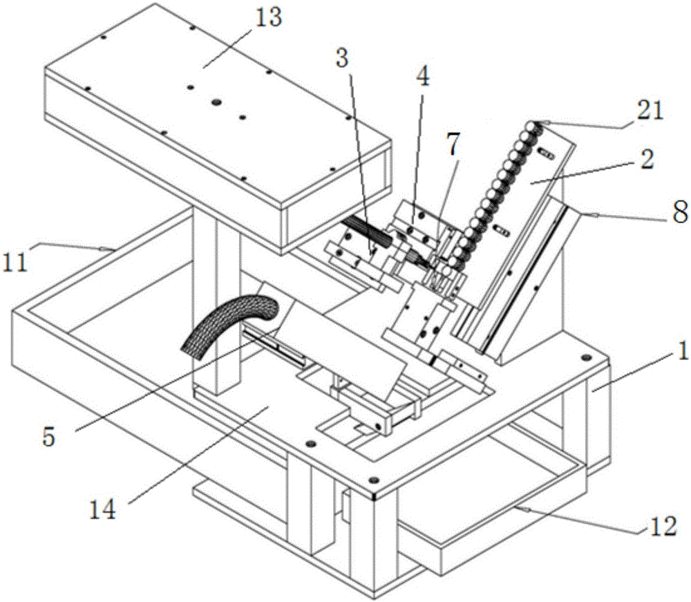 Electrical test white dot dotting and code spraying continuous conveying mechanism for I-shaped inductor