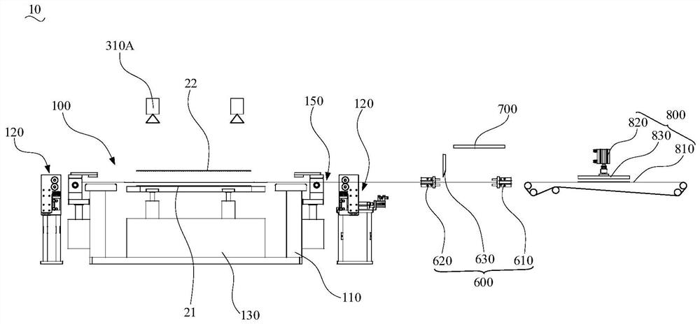 Sheet and roll laminating device and membrane electrode preparation system