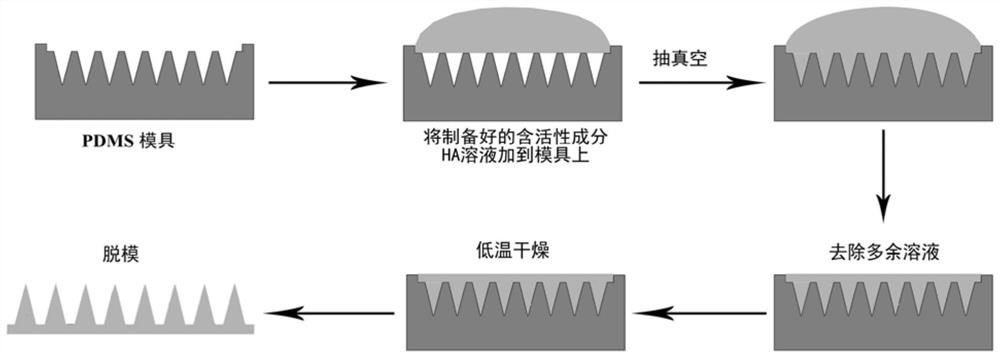 Micro-needle patch for resisting wrinkles and preserving moisture as well as preparation method and application of micro-needle patch