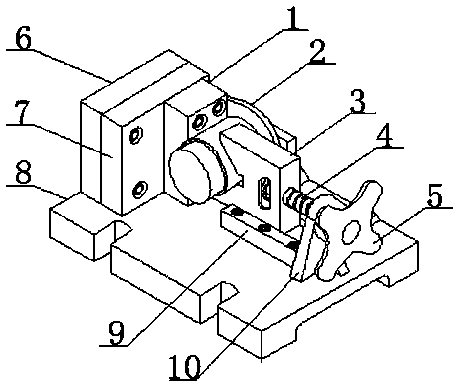 Positioning clamp for precise numerical control lathe