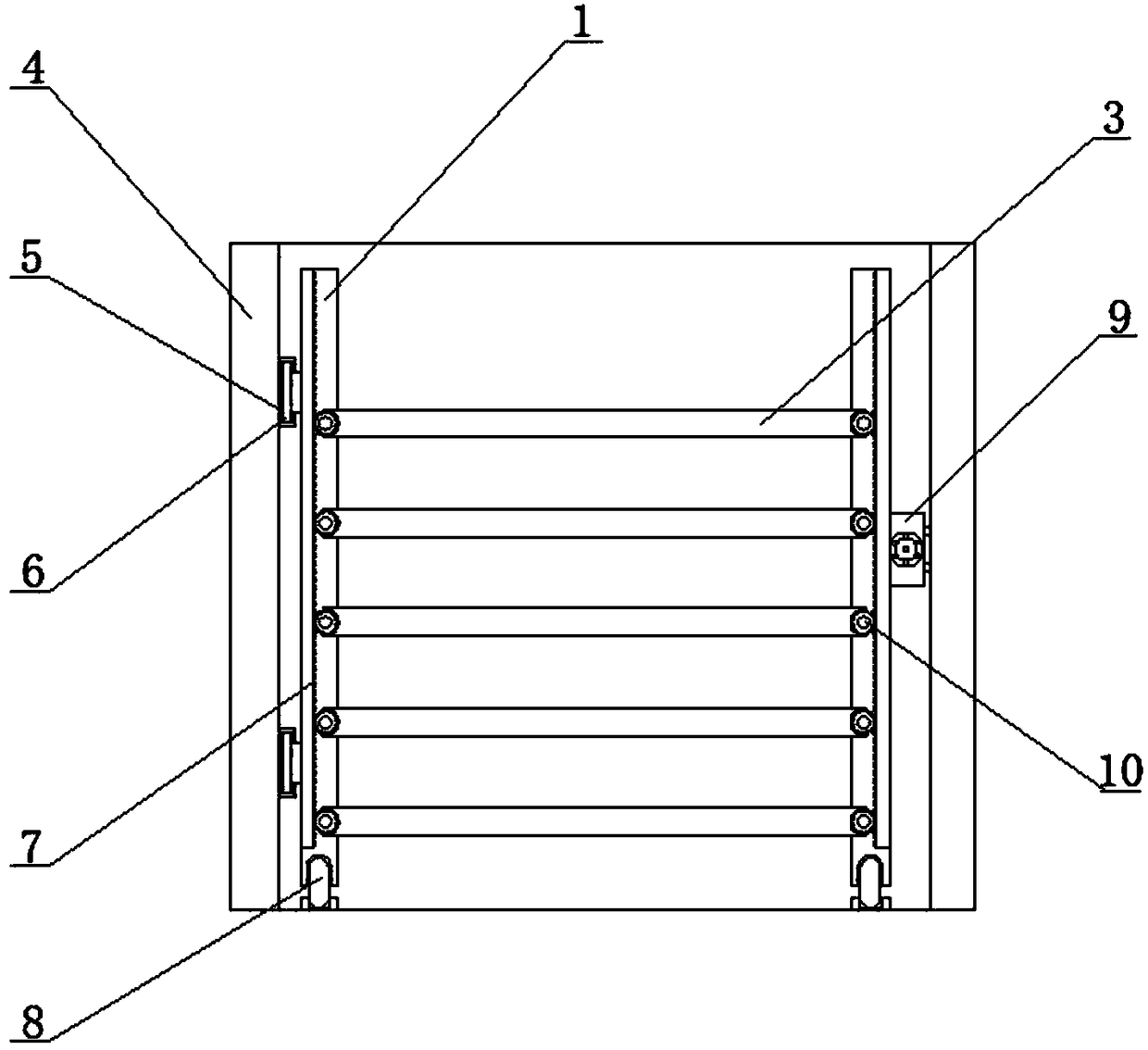 Tea leaf fermentation device with constant temperature and constant humidity