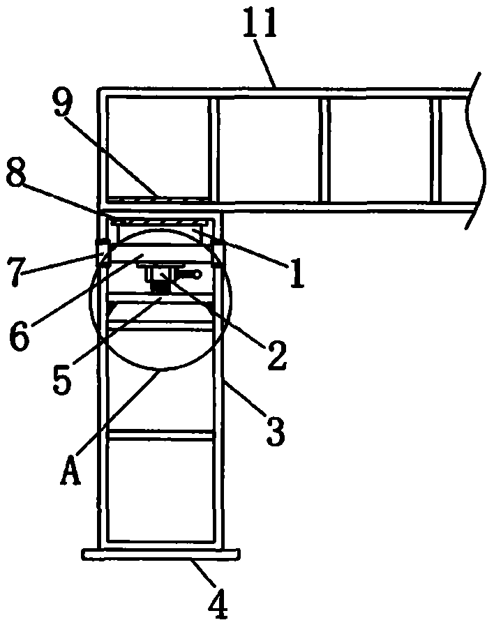 L-shaped connecting joint and prefabricated part with same