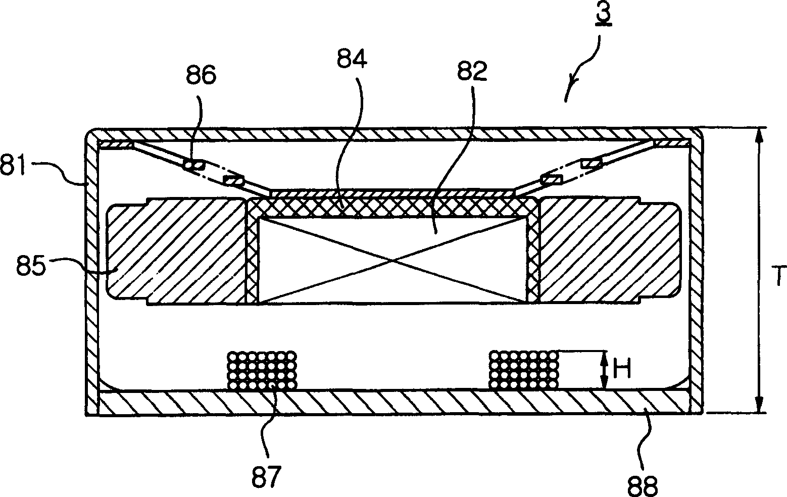 Pattern coil type vertical vibrator
