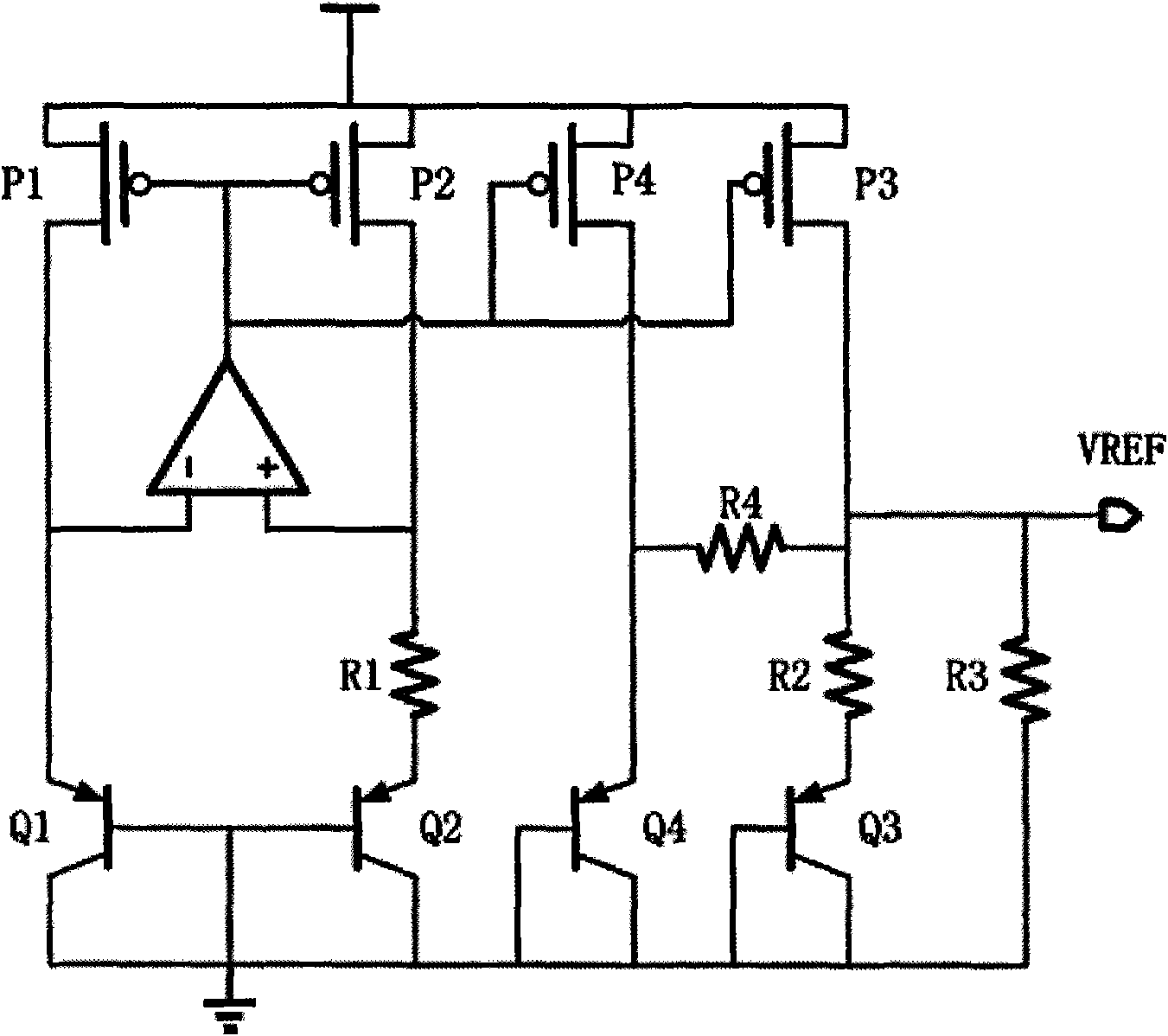 Bandgap voltage generator with curvature compensation