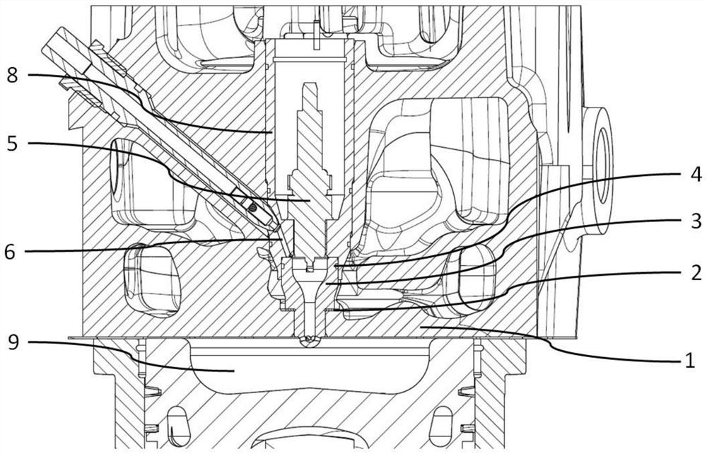 Engine pre-combustion chamber structure and engine
