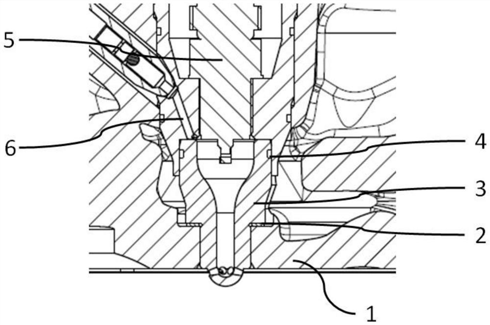 Engine pre-combustion chamber structure and engine