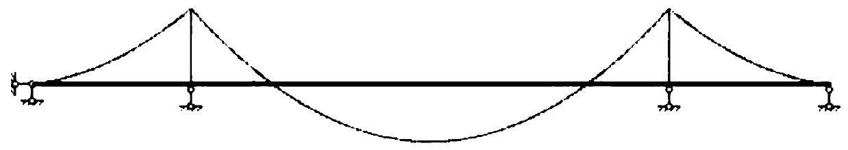 Large-span variable-section beam