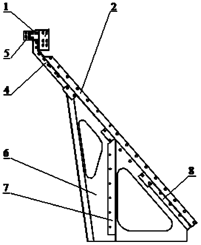 End wall structure and hopper car with same