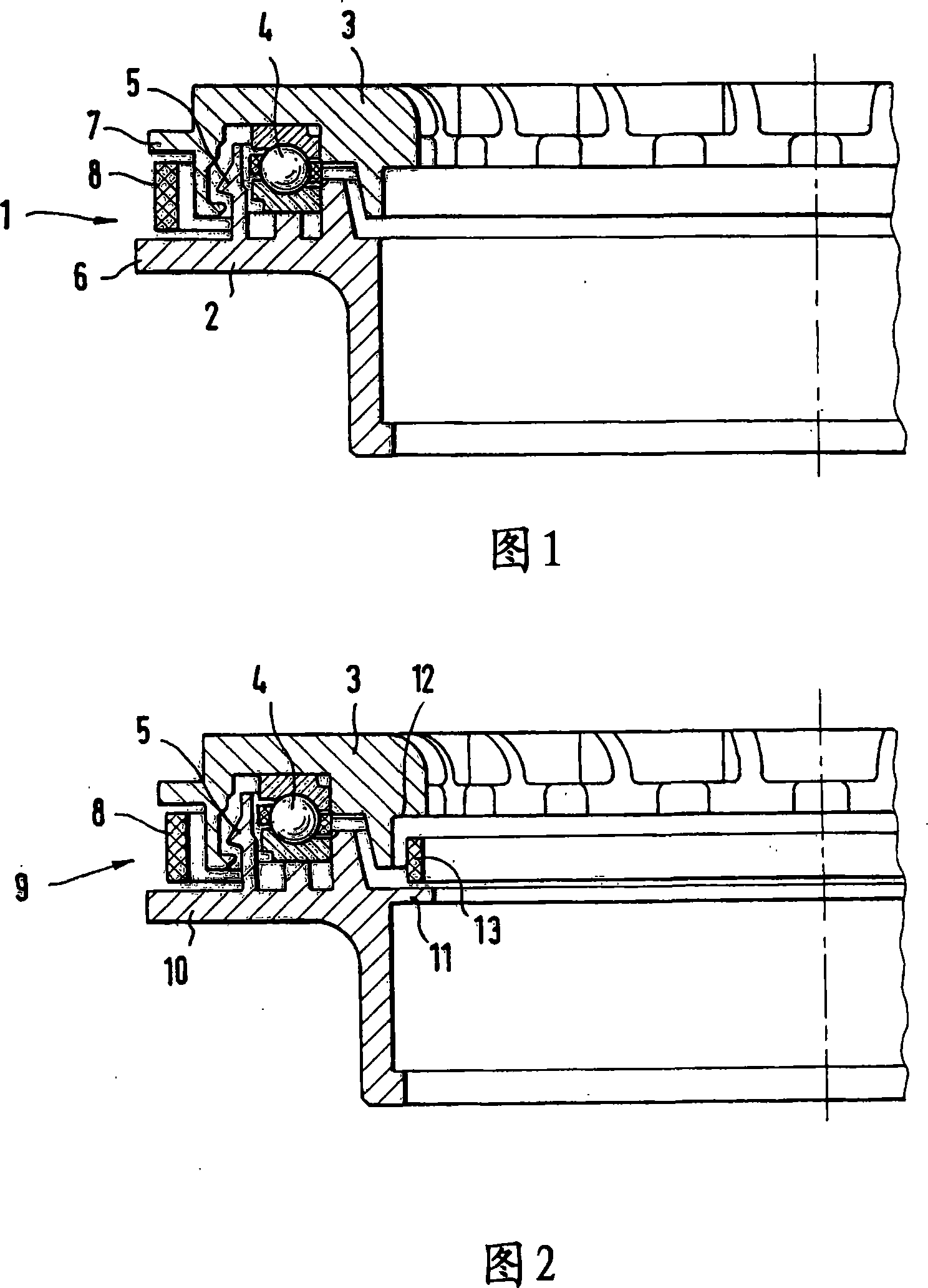 Spring strut bearing