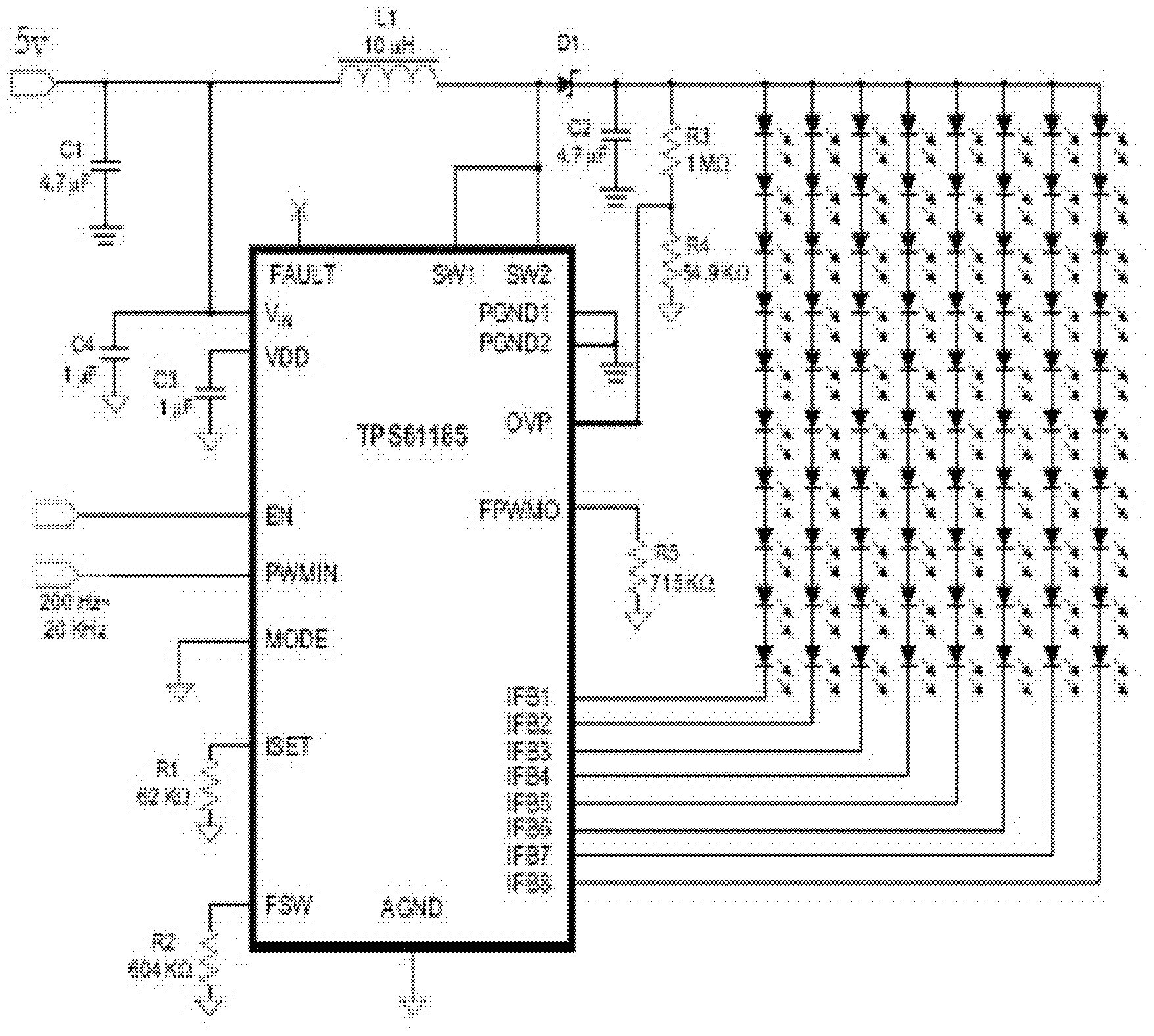 Accurate LED (light-emitting diode) dimming device and method on basis of PWM (Pulse Width Modulation)