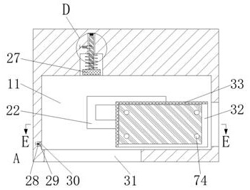 Detection device for marking whether hydraulic valve mounting hole is cleaned or not