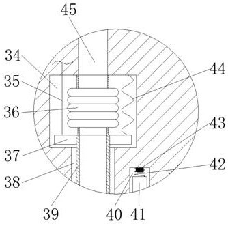 Detection device for marking whether hydraulic valve mounting hole is cleaned or not