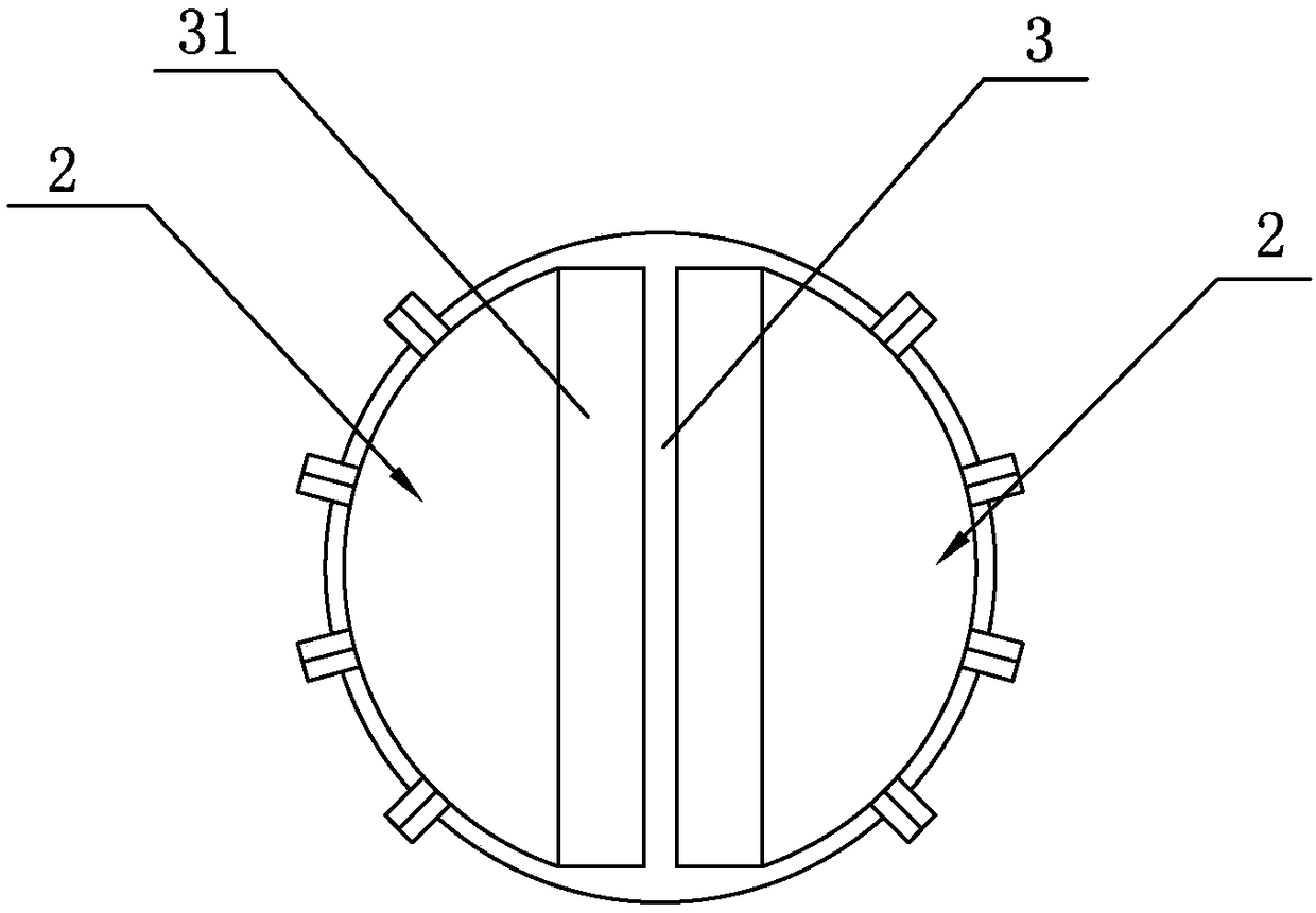 A granular bed dust collector