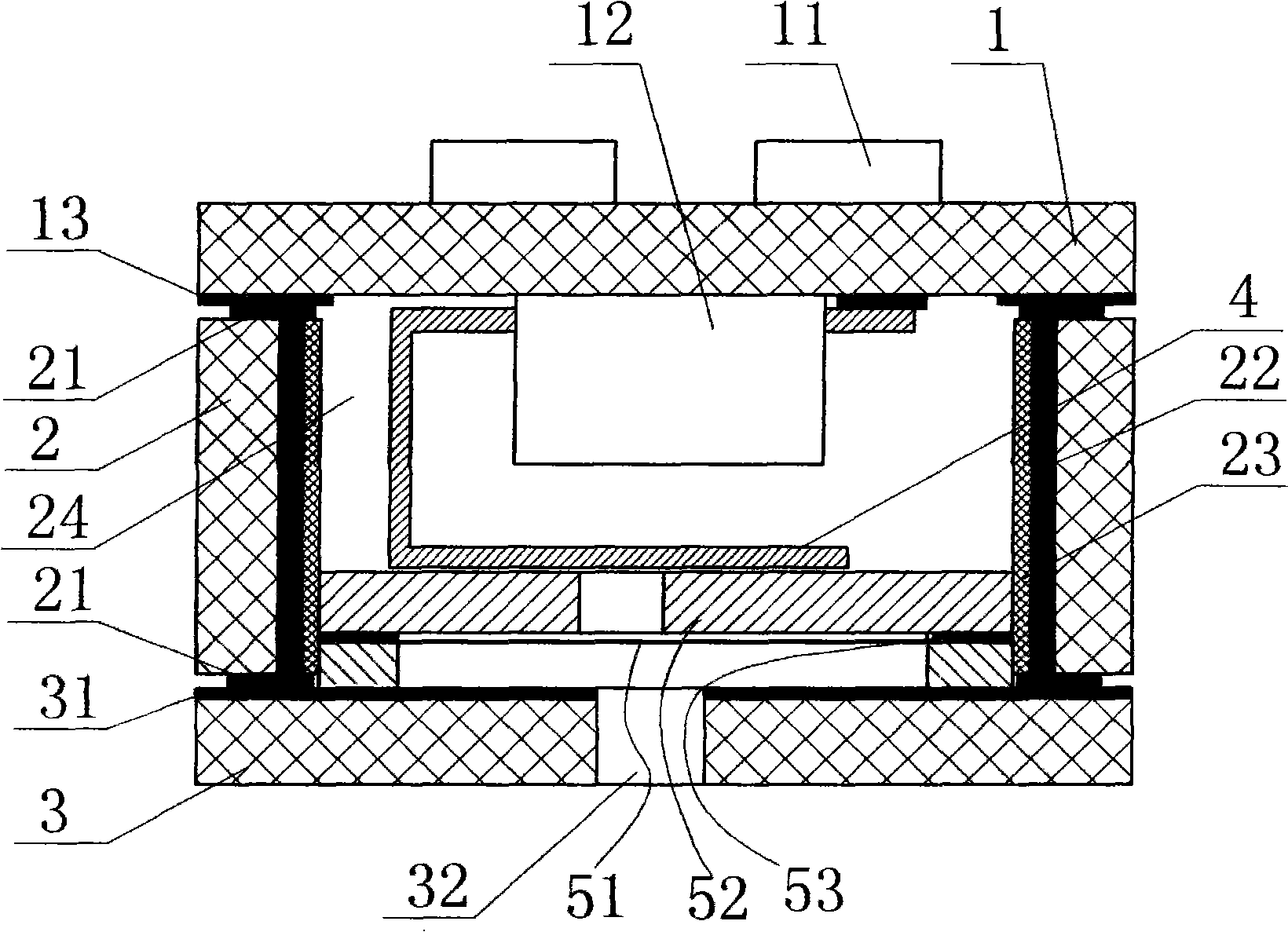 Miniature microphone having shielding construction and manufacturing method for circuit board frame