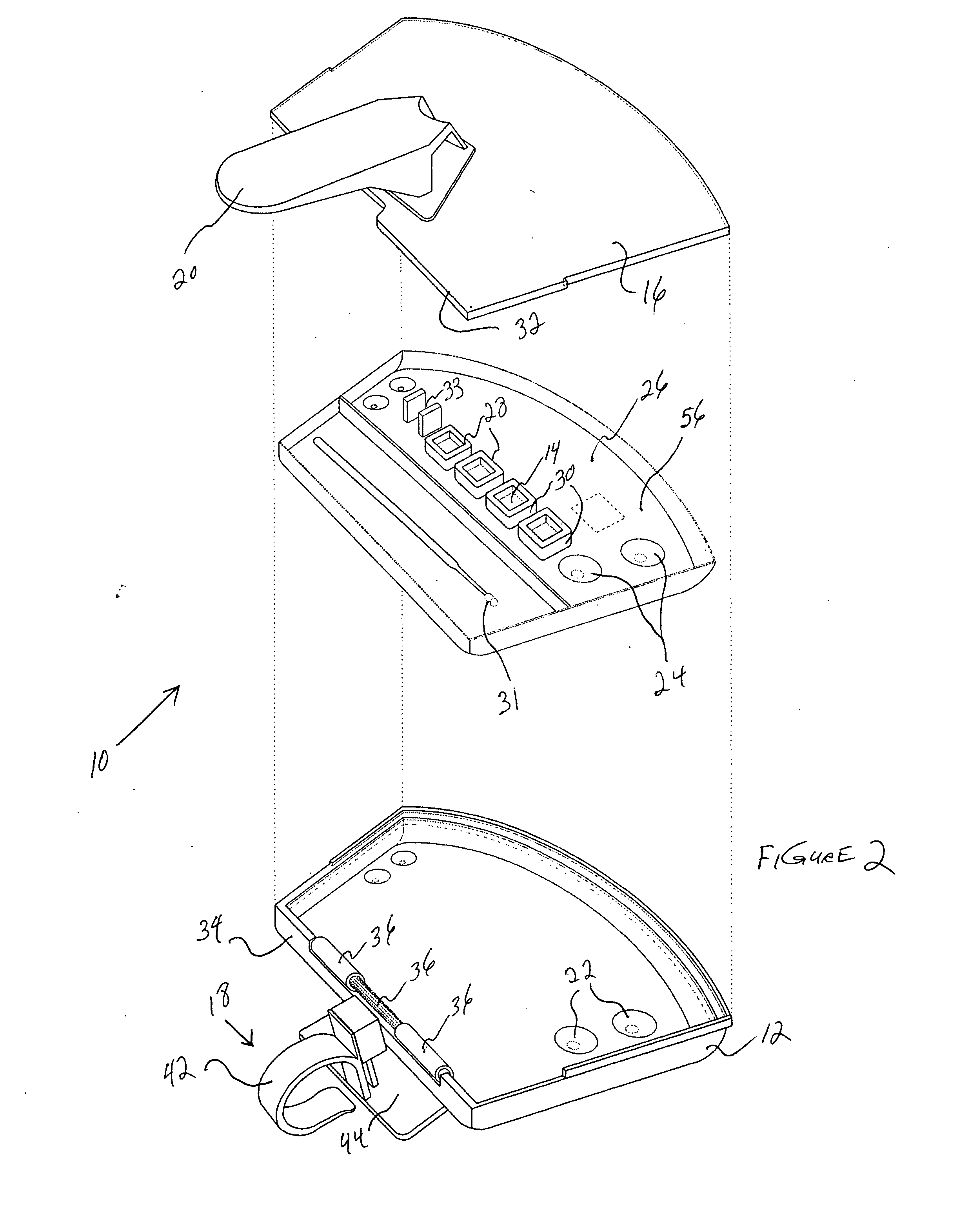 Handheld tray for supplying porcelain to a dentist