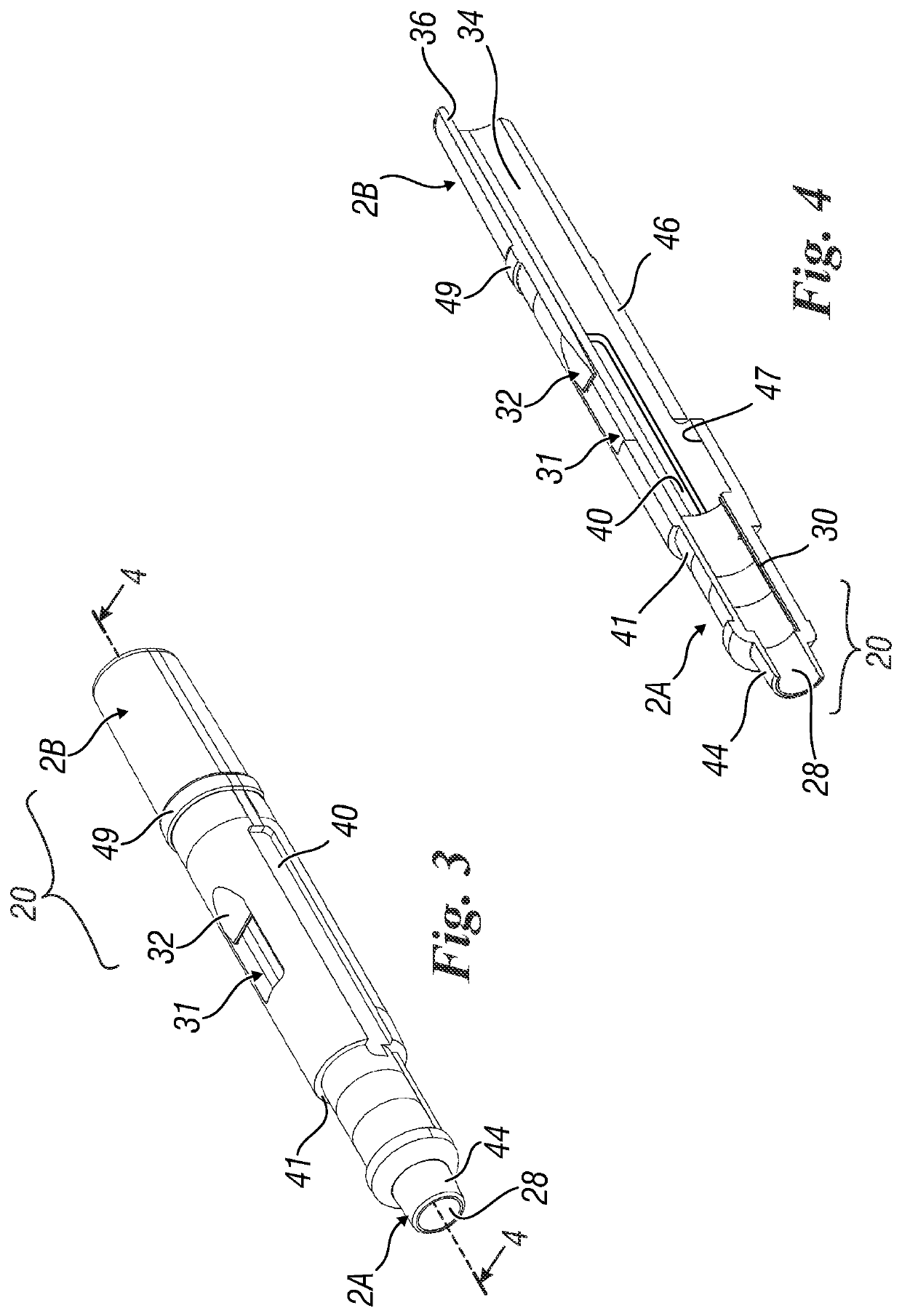 Medical device with resiliently retracting safety needle