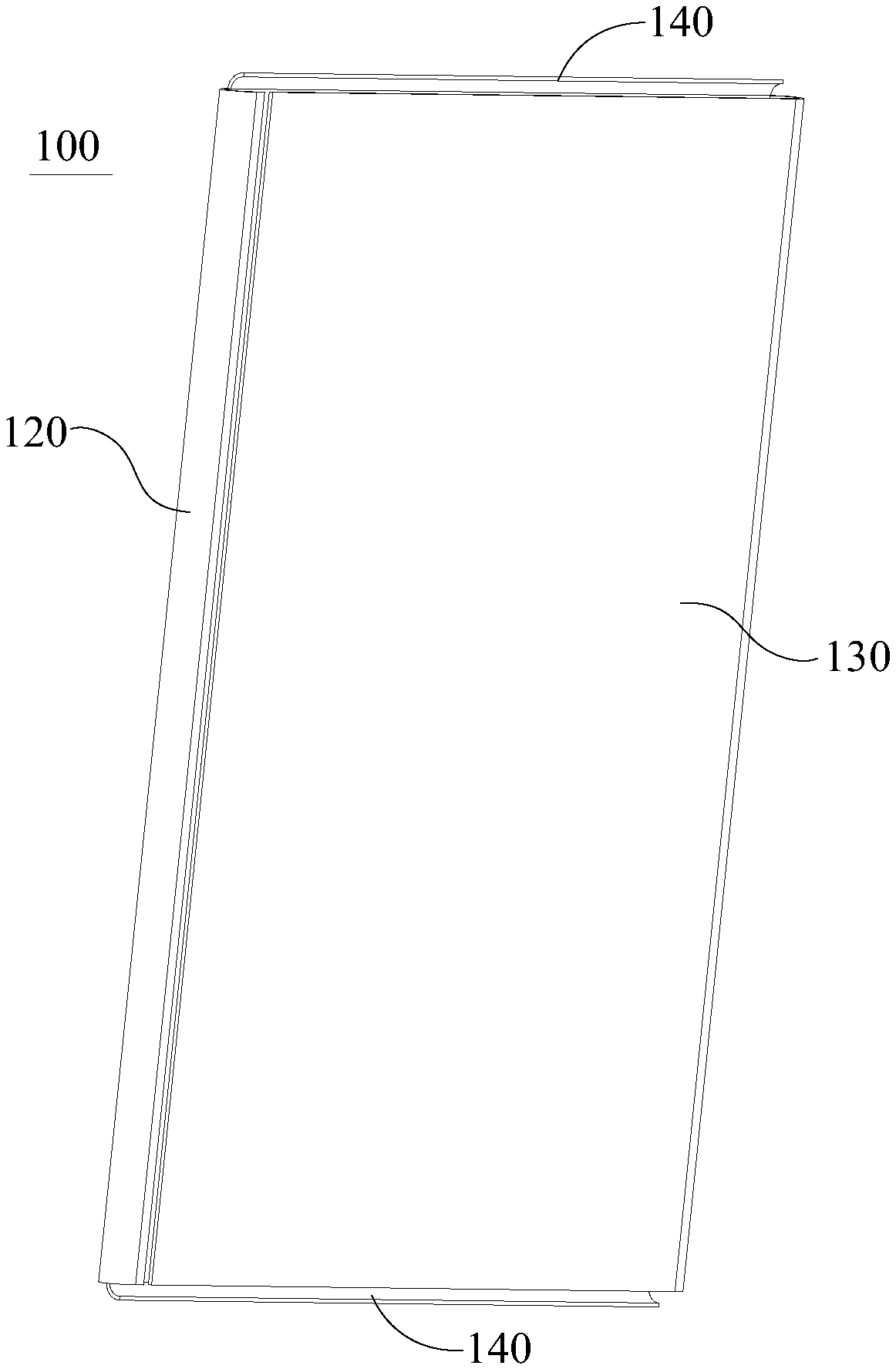 Electronic device and curved display screen thereof