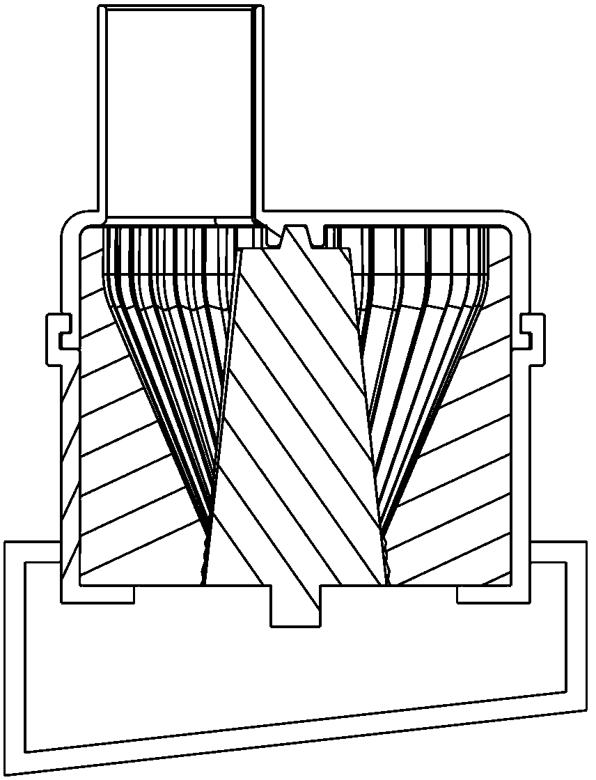 Grinder convenient for discharge